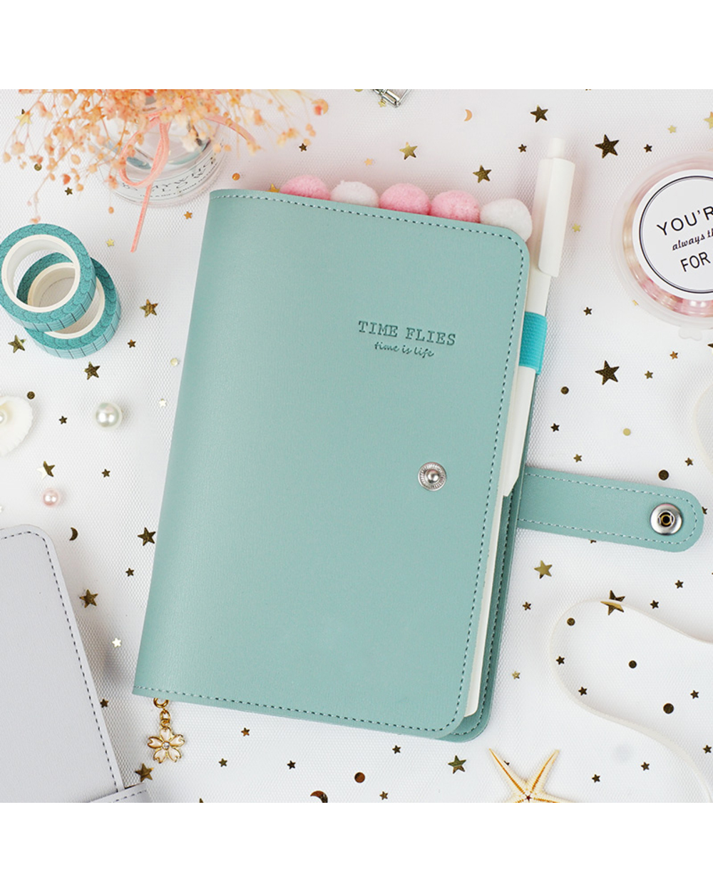 A7 Macaron Leather Spiral Notepad Pu Leather Mini Pocket Notebook Portable Stationery Travel Journal Book front-2