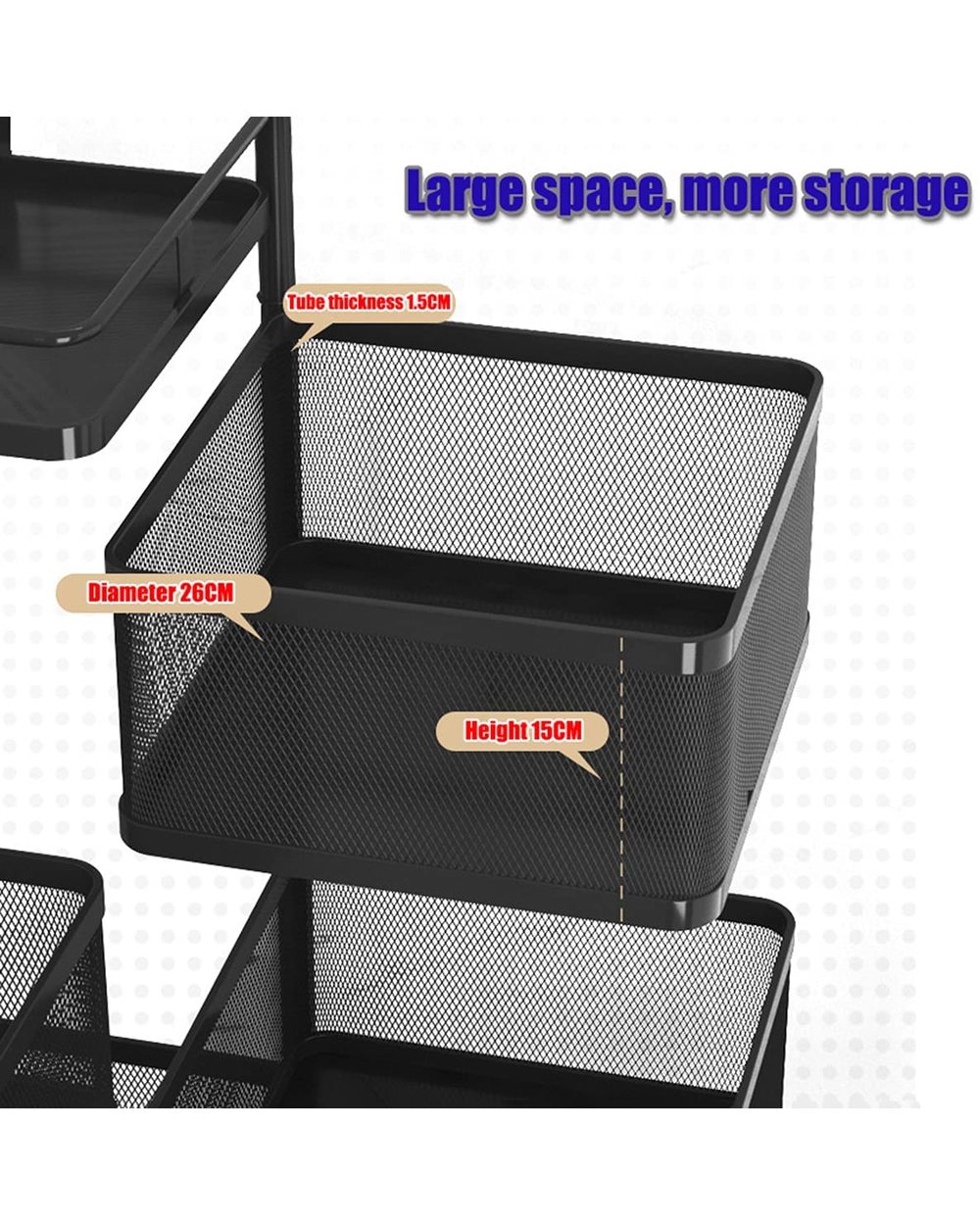Kitchen Rotating Rack Vegetable Multi-layer Fruit Storage Rack front-3