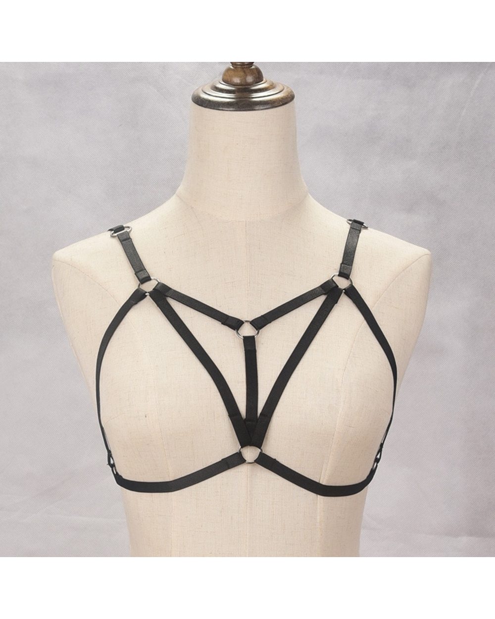 Body Cage Bondage Harness Women Sexy Lingerie Black Body Harness Cage Bralette Fetish Harness front-3