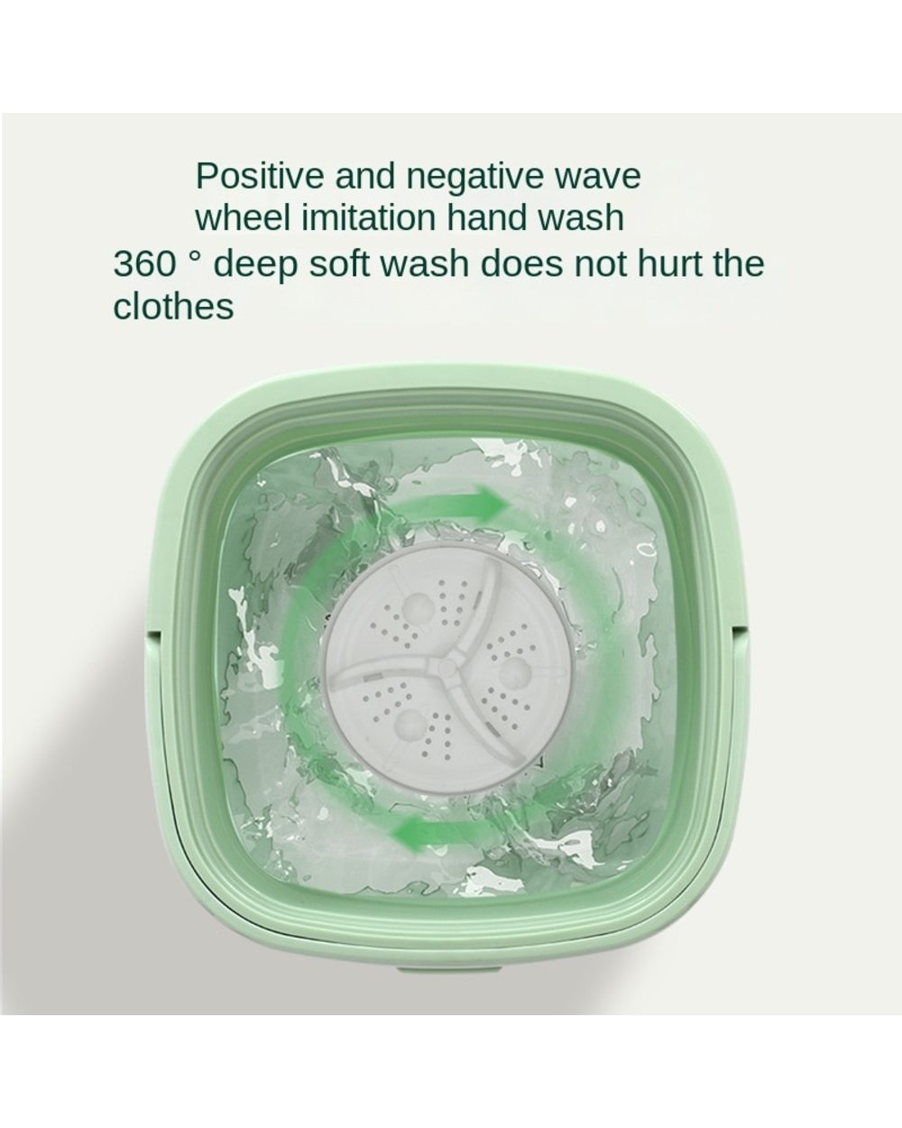 Portable Folding Washing Machine With Dryer Bucket For Clothes Socks Underwear Cleaning Washer Mini Small Travel Washin front-1