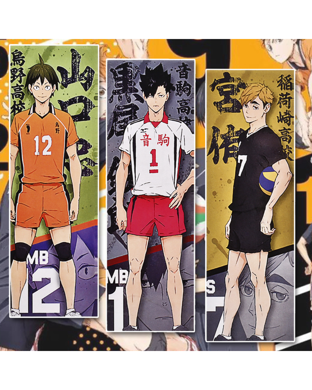 14Pcs/Set Japan Anime Haikyuu!! Volleyball Boys Paper Bookmark For Book Reading Page Holder Stationery School Office Su front-2