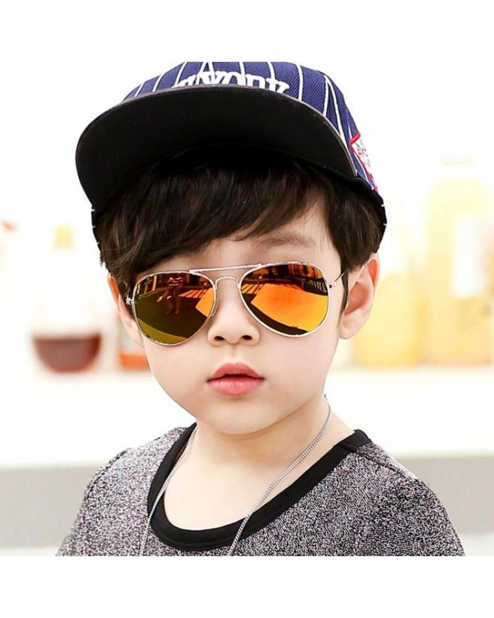 Luxury Kids Sunglasses Children Uv400 Eye Protection Fashion Anti-Reflective Sun Glasses Shades Boys Girls Eyewear Gafa front-0