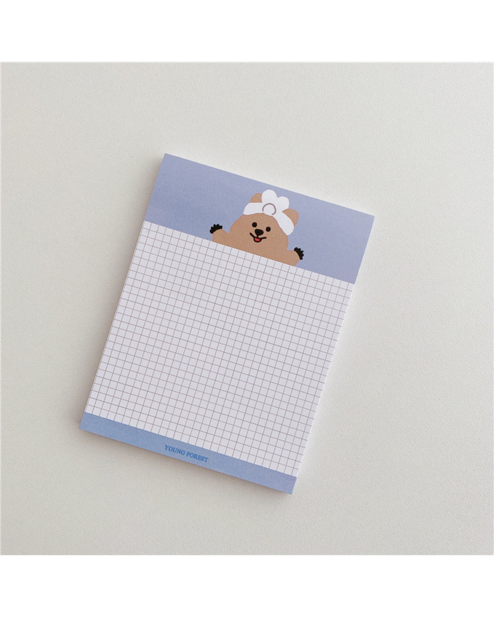 50 Sheets Ins Cartoon Bear Grid Non Sticky Memo Pad Journal Note Diy Decoration School Supplies Stationery Planner Memo front-5