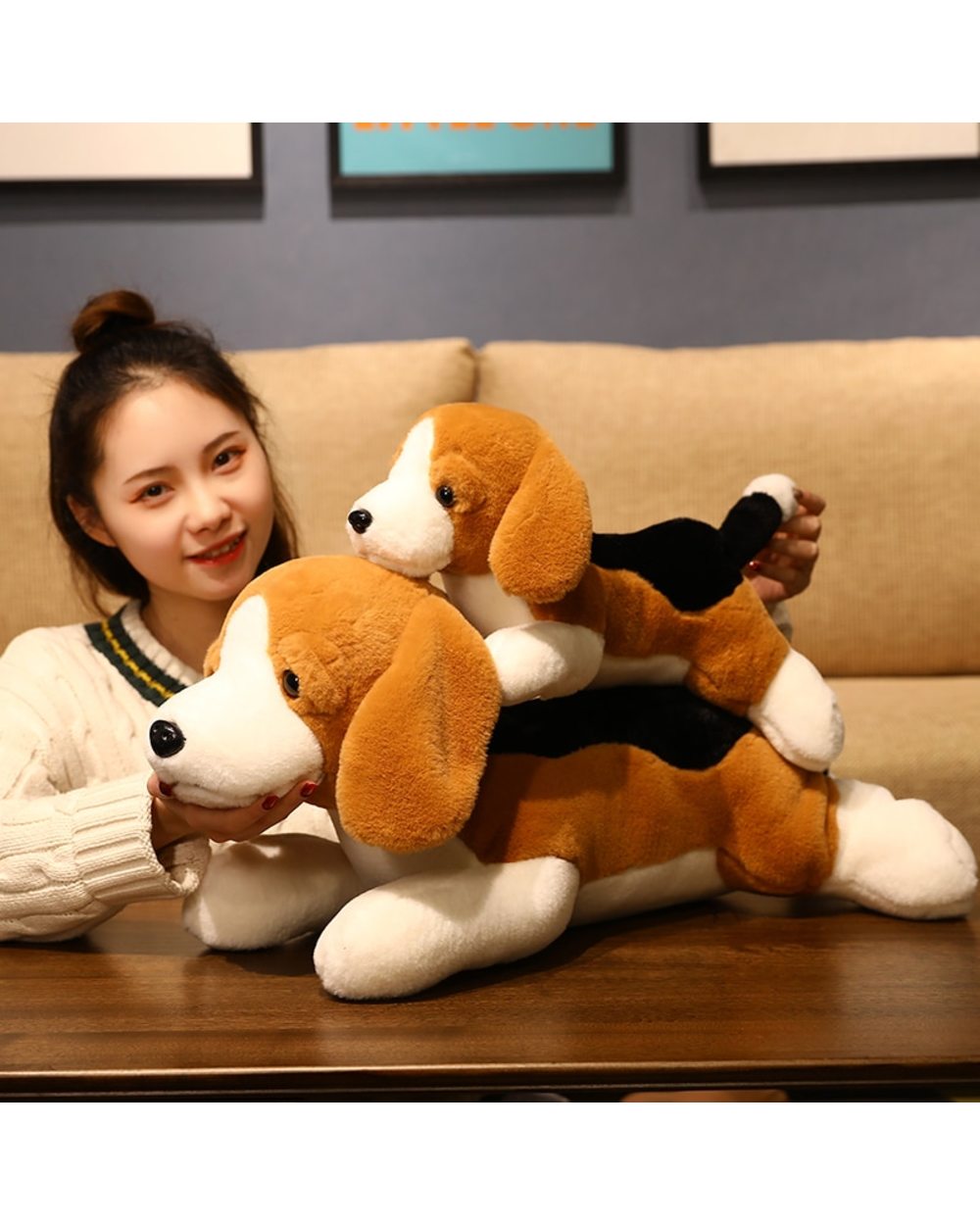 Beagles Plush Toy Doll Stuffed Animal Kids Gift For Chidren front-4