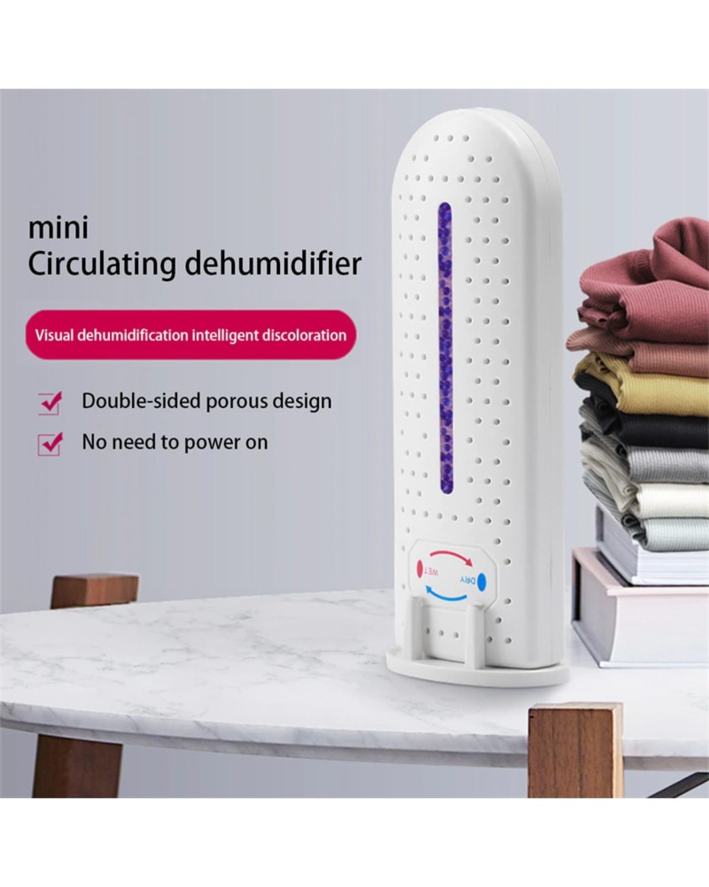 Air Dryer Bathroom Car Office Dehumidifying Electric Moisture Absorber Closet Wardrobe Reusable Indoor Dehumidifier front-0