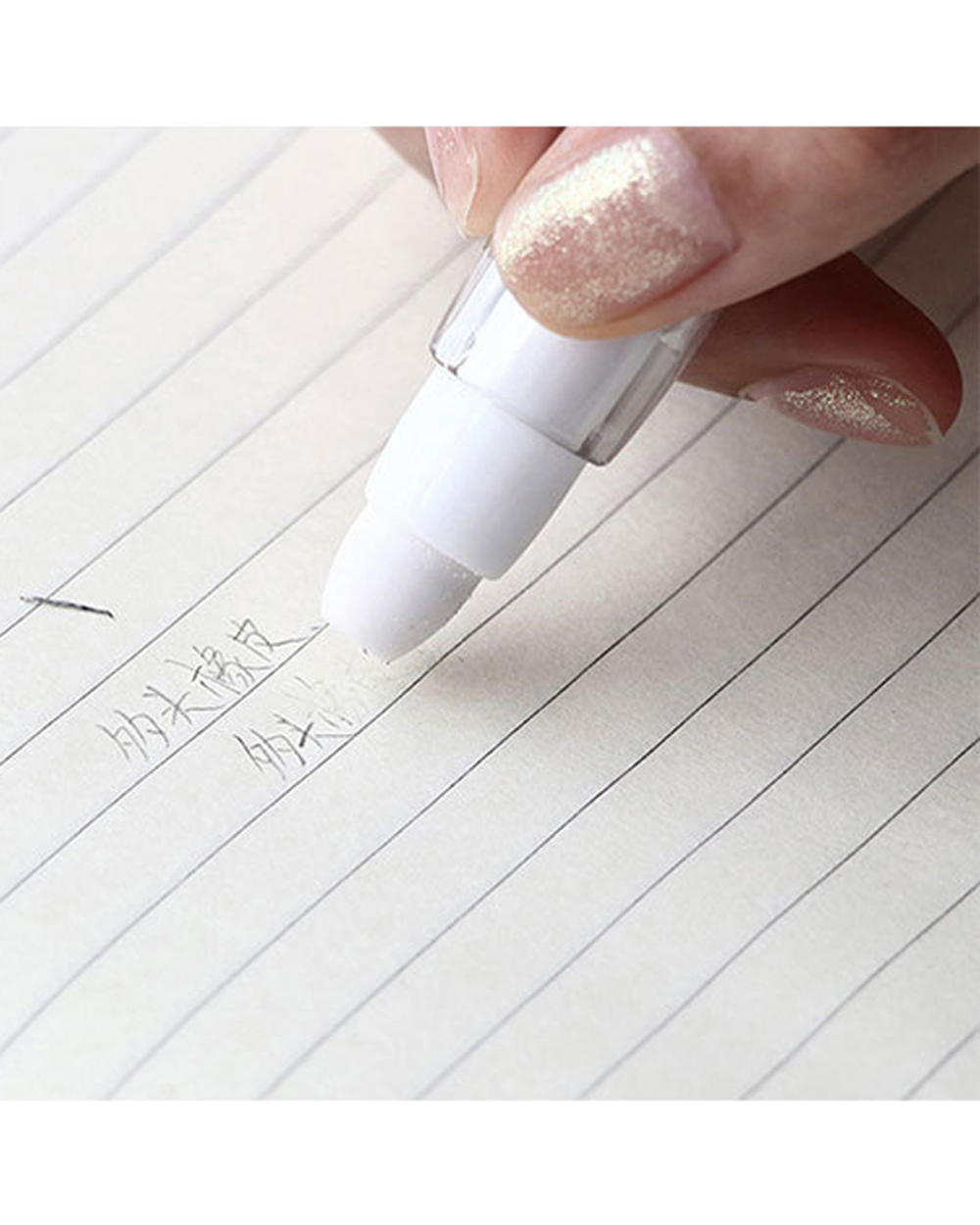Simple Pencil Shape Erasers Creative Eraser Office Pencil School Student Stationery Supplies Painting For Kids Gift front-4