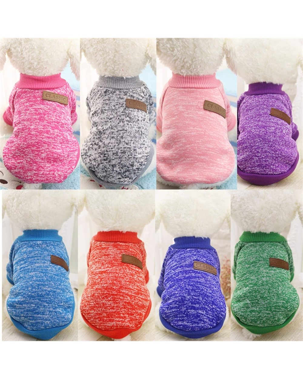 Dog Clothes for Small Dogs Soft Pet Dog Sweater Clothing for Dog Winter Chihuahua Clothes Classic Pet Outfit Accessories front-1
