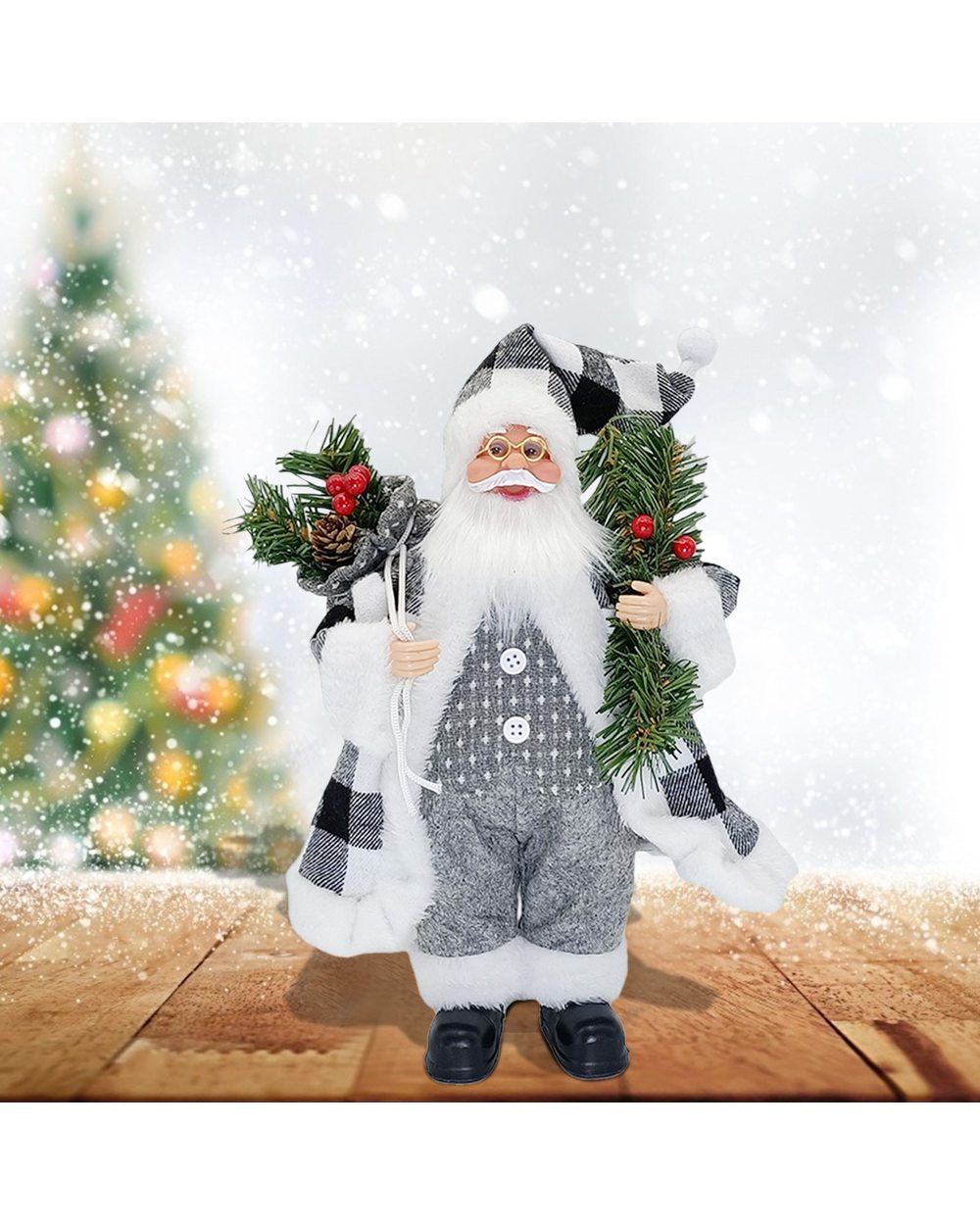 Christmas Santa Claus Doll Child Gift Toy Table Decoration Xmas Tree Ornament front-1