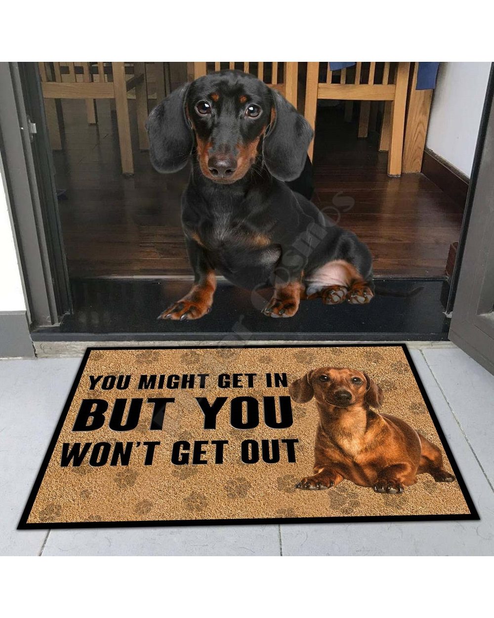 Dachshund Dog Doormat front-0