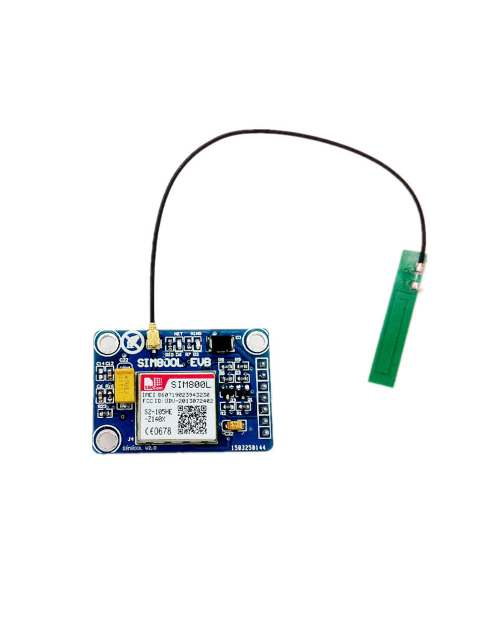 Sim800l V2.0 5V Wireless Gsm Gprs Module Quad-Band W/ Antenna Cable Cap front-1