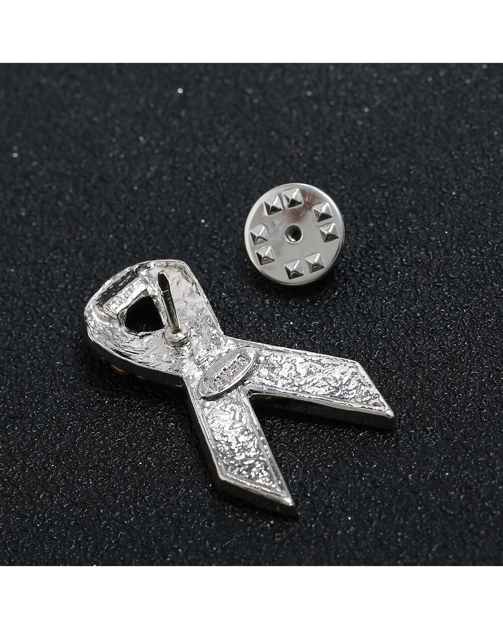 Fashion Pink Ribbon Rhinestone Brooches Breast Cancer Awareness Brooch Pin HIV And AIDS Badge Women Brooch Jewelry front-3