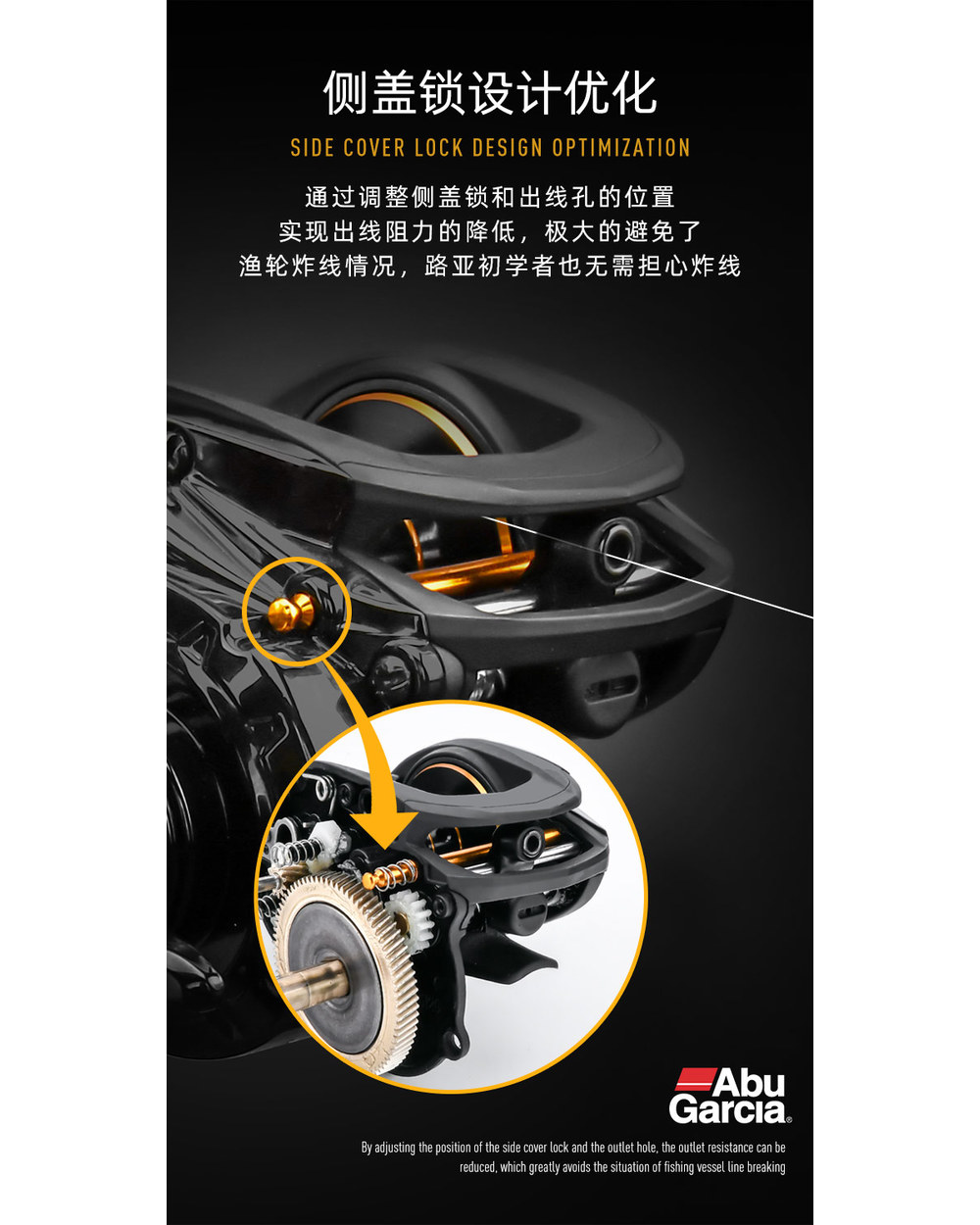 Abu Garcia Brand Max Sx Max4sx Right Left Hand Baitcasting Fishing Reel 7+1 Bb 7.1:1 210G Max Drag 6.8Kg Aluminum Spool front-5