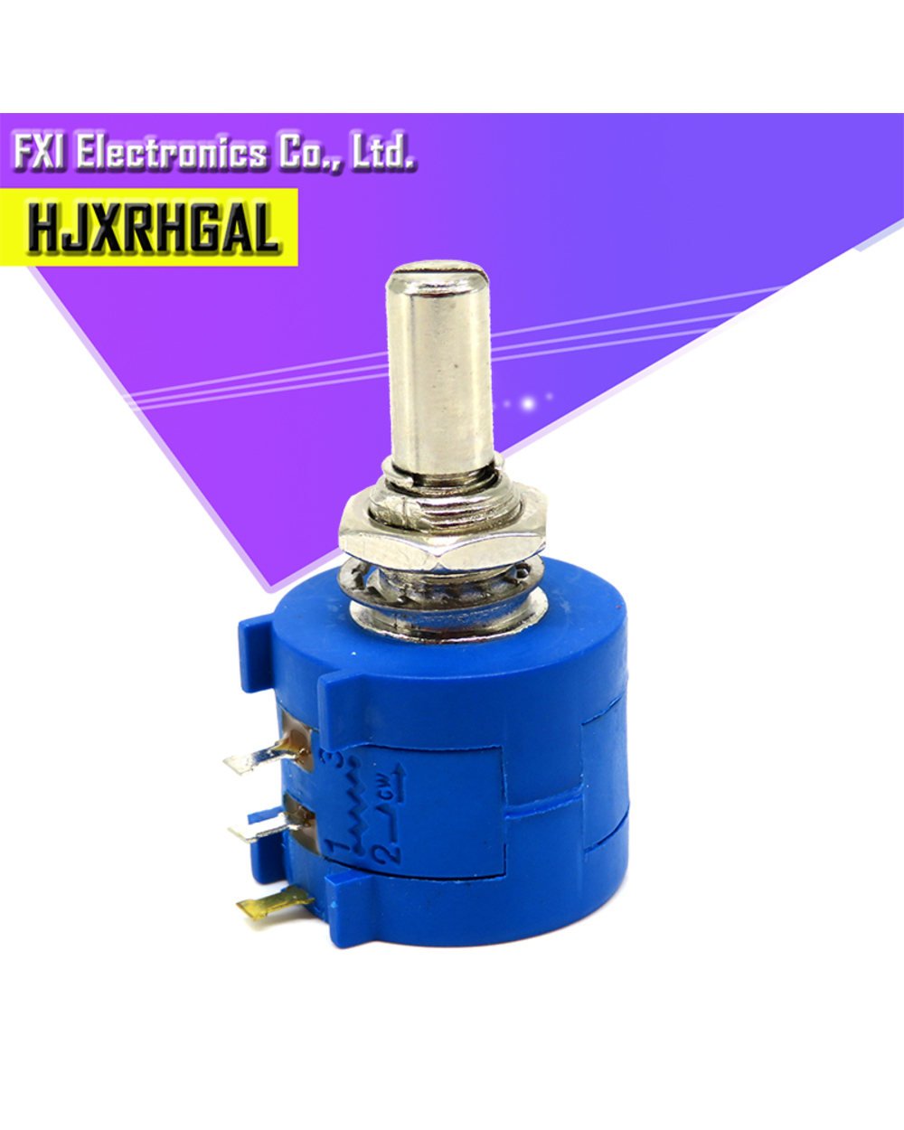 1Pcs 3590S Series Resistance 1K 2K 5K 10K 20K 50K 100K Ohm Potentiometer Adjustable Resistor 3590 102 202 502 103 3590S front-1