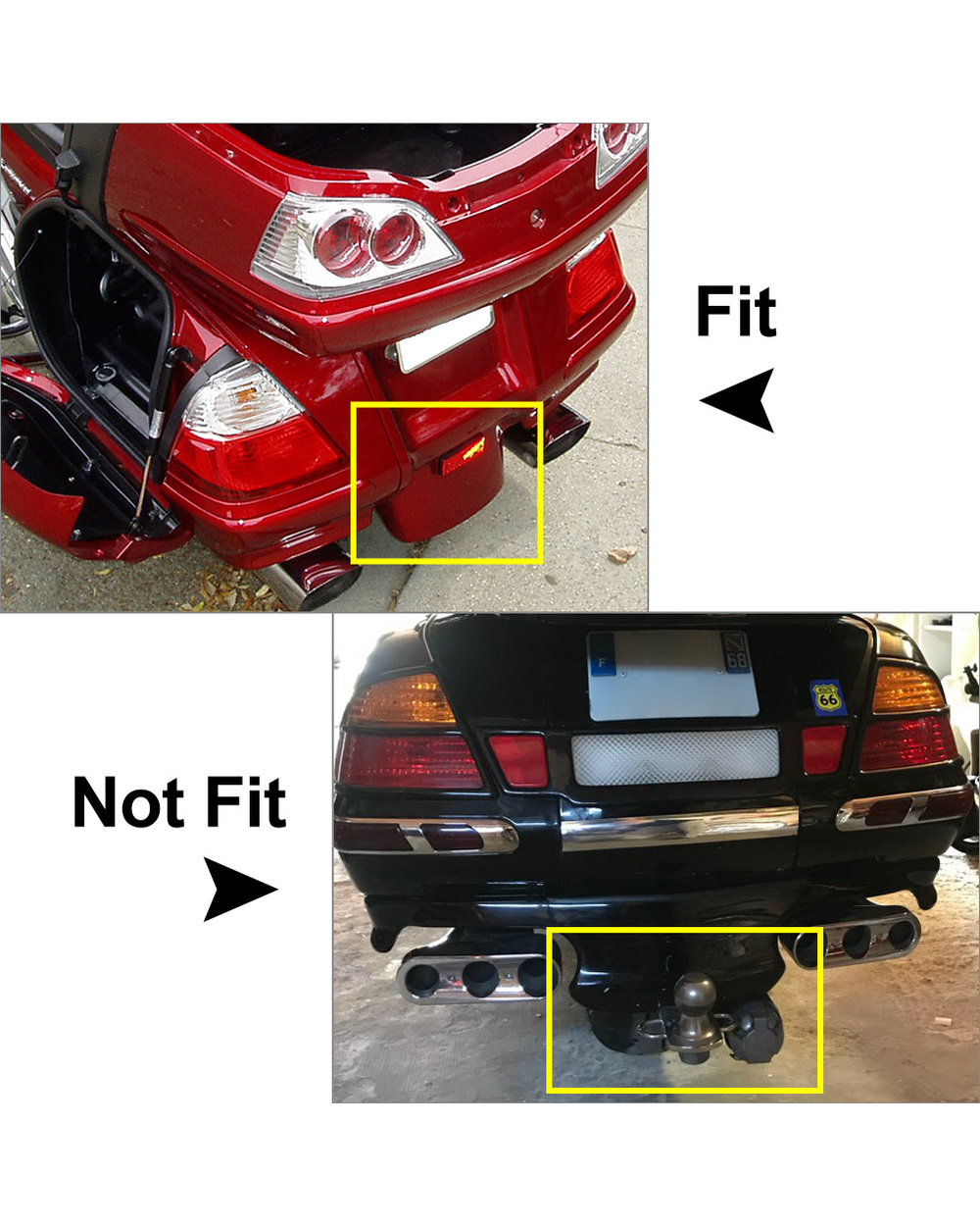 Rear Fender Trim Chrome Fairing For Goldwing GL1800 2001 2002 2003 2004 2005 2006 2007 2008 2009 2010 2011 front-1