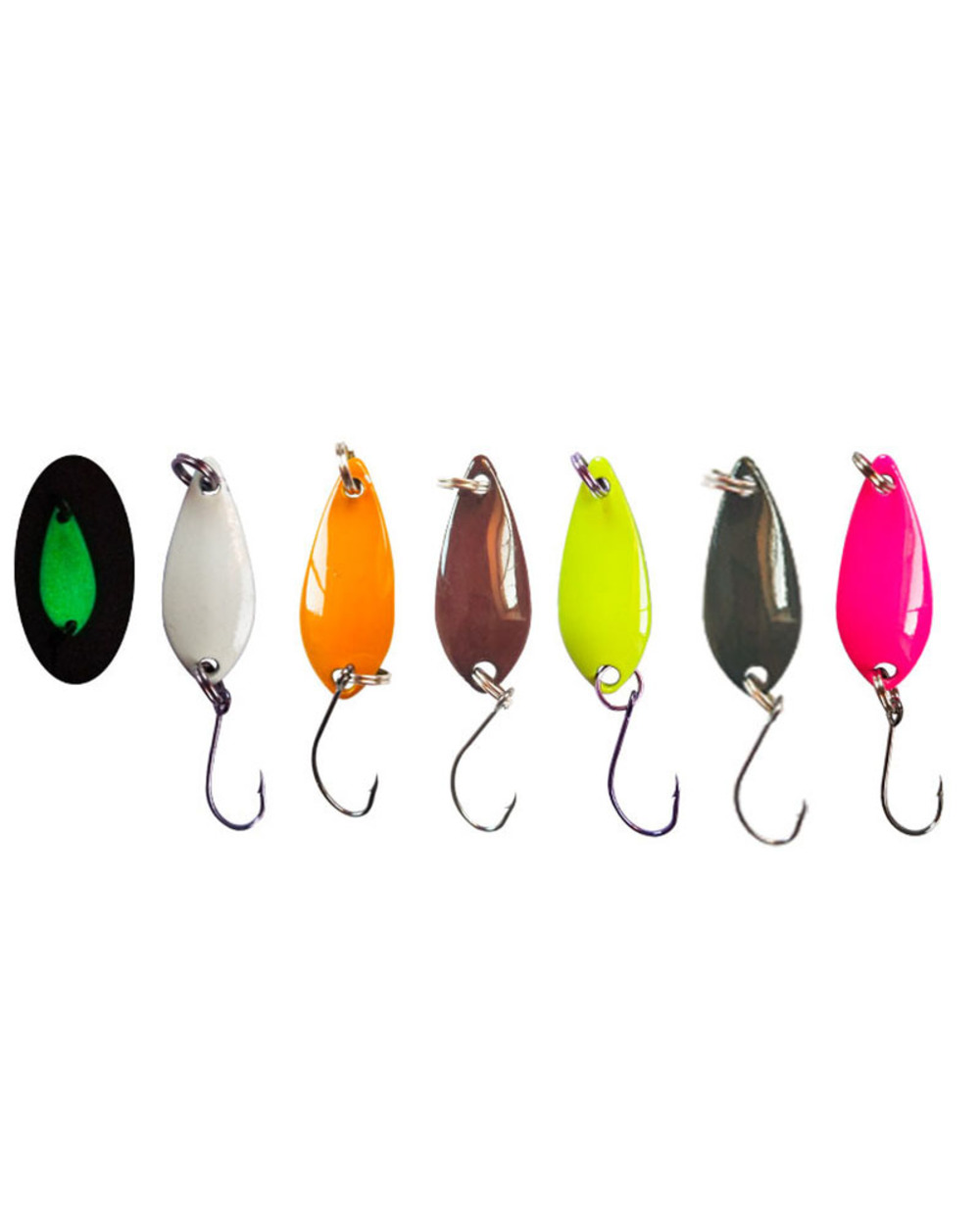 5Pcs/Lot Sequins Metal Cast Jig Spoon Single Hook 5Cm/3G Shore Casting Jigging Fish Sea Bass Fishing Lure Artificial Ba front-1