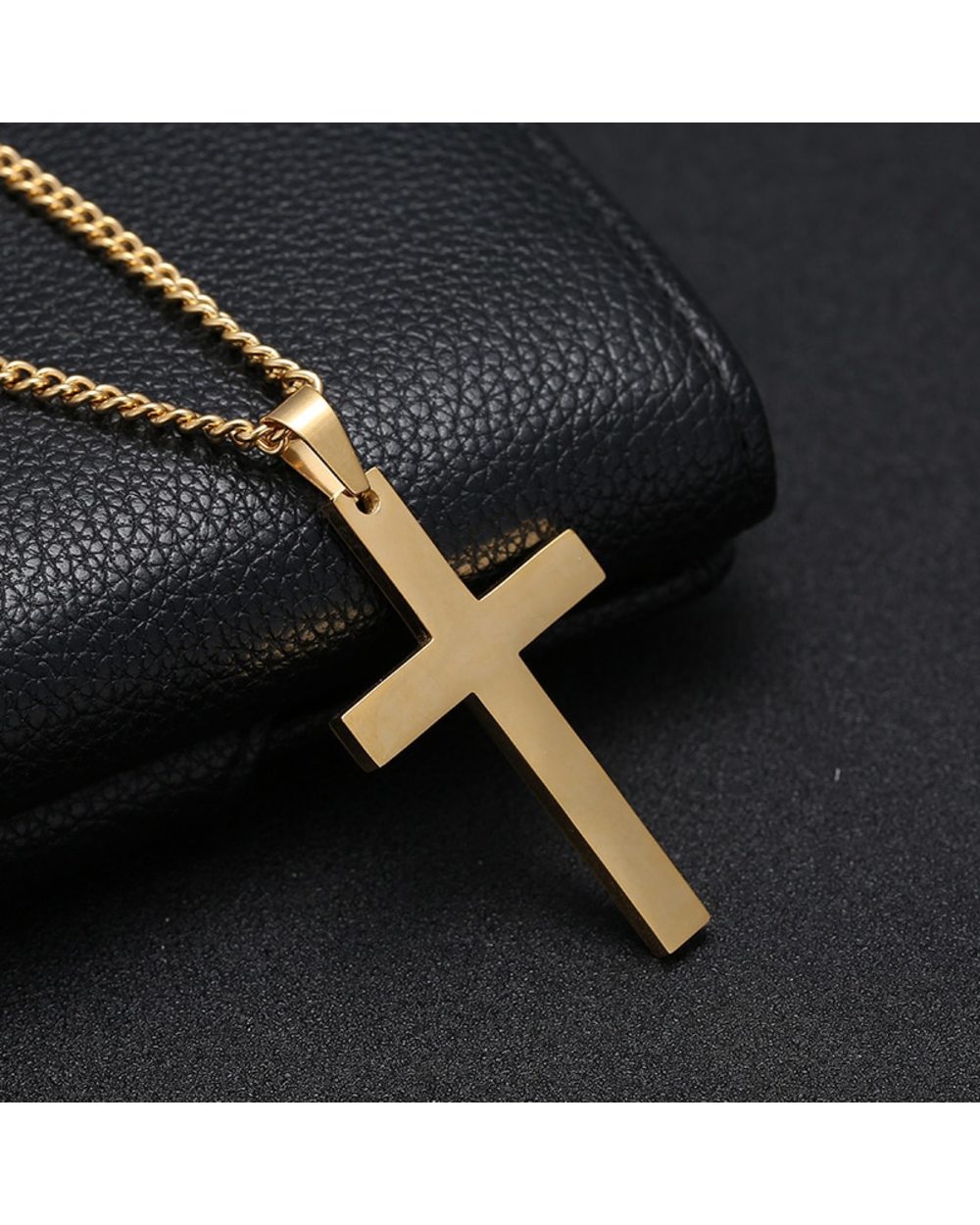 Men's Cross Necklace front-3