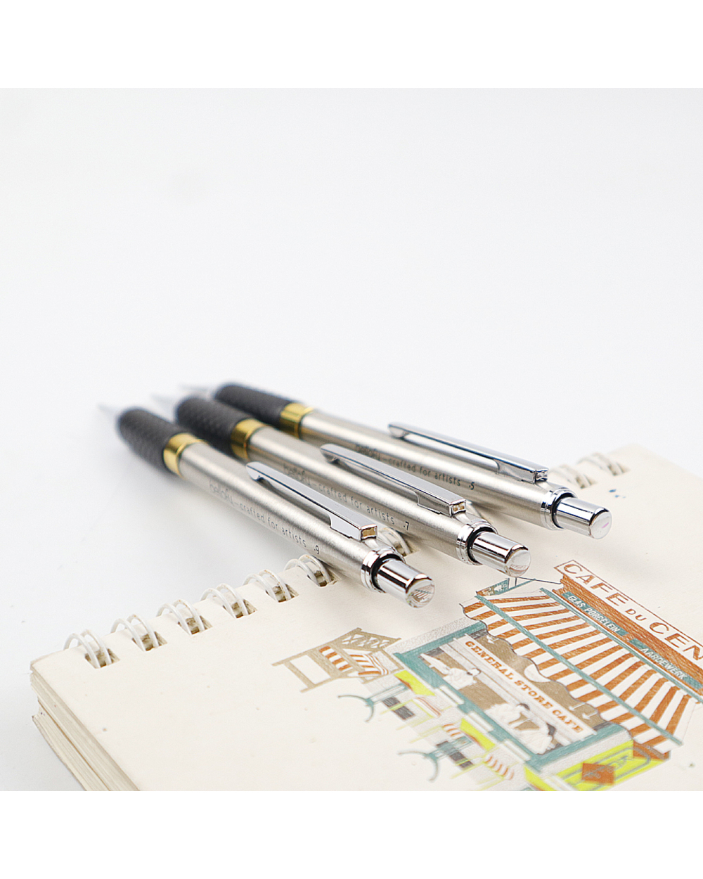 Metal Mechanical Pencil 0.5/0.7/0.9Mm High Quality Automati Pencils For Professional Painting Writing School Office Su front-3
