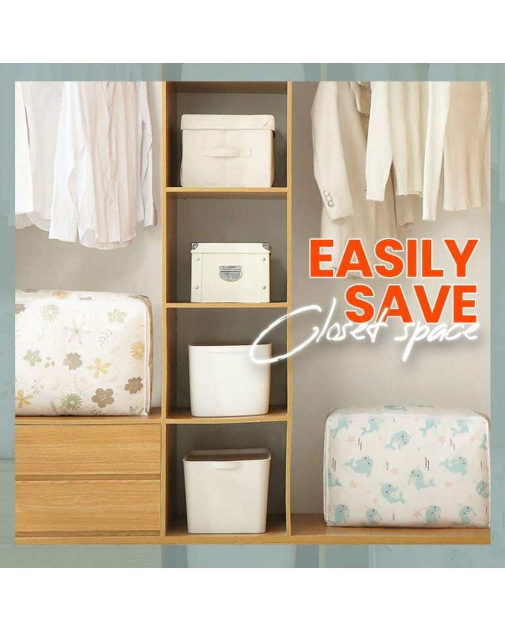 Home Dustproof Storage Bag Waterproof Quilt Clothes Organizer Moistureproof Closet Organize Clothing Sorting Bag Droppi front-1
