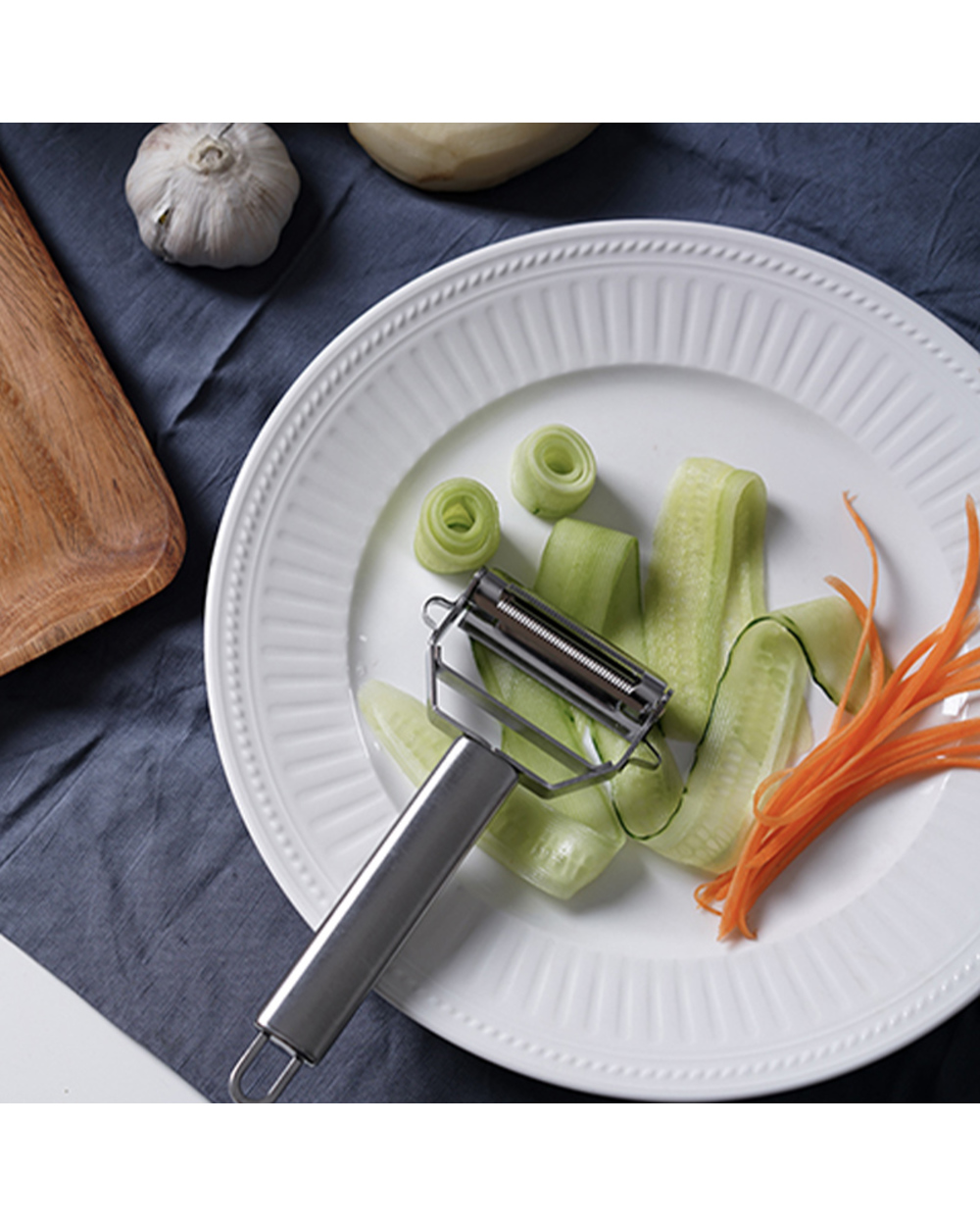 Multifunction Stainless Steel Fruit and Vegetable Grater Peeler front-5