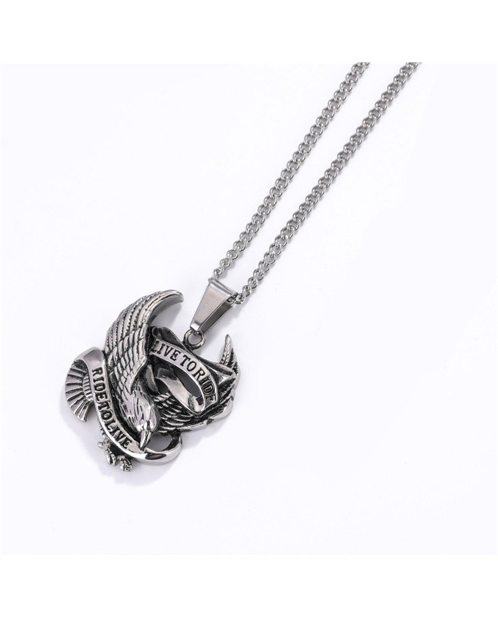 Ride To Live Necklace Men Woman Fashion Jewelry Gifts front-3