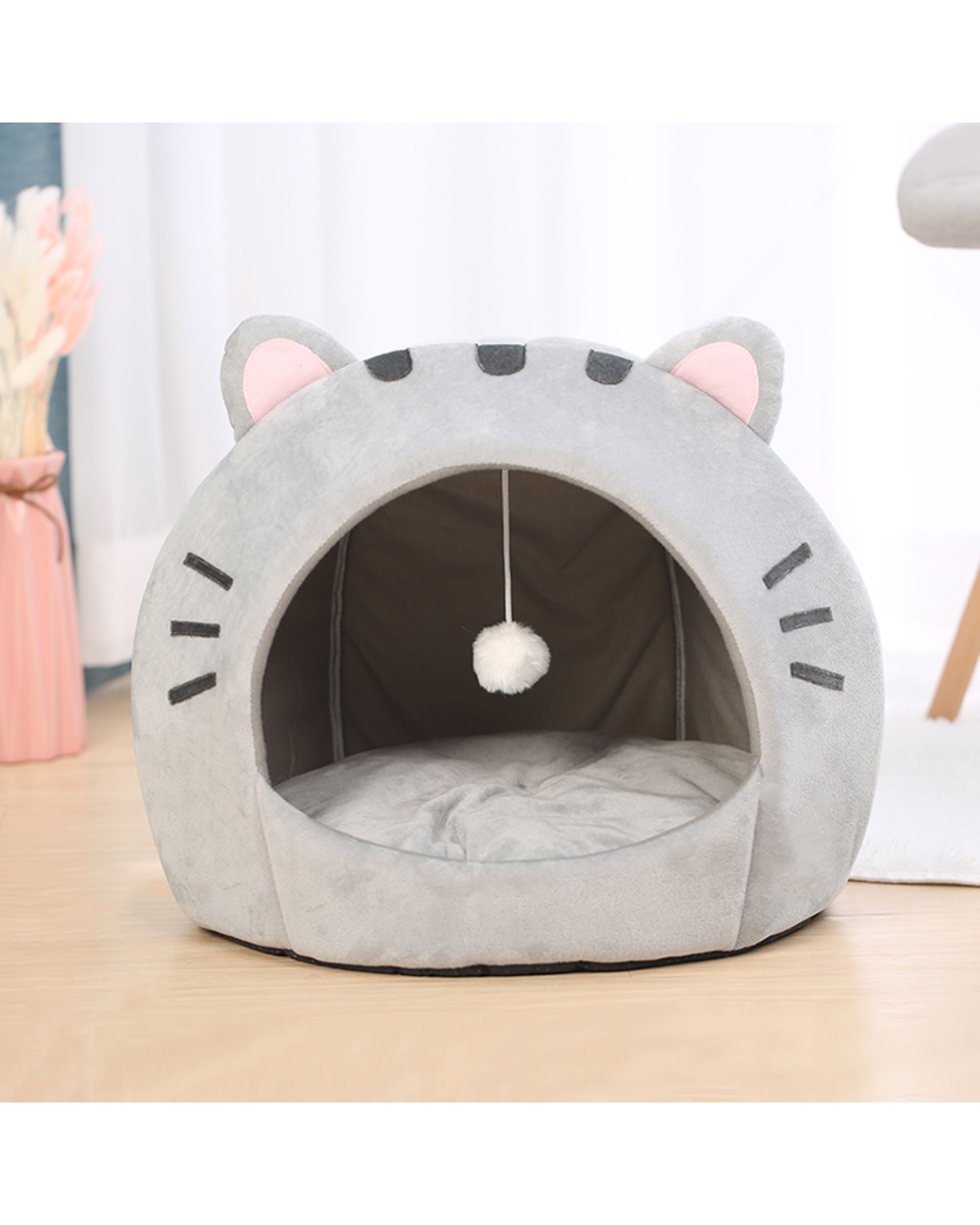 Pet Tent Cozy Cave Bed For Winter front-1