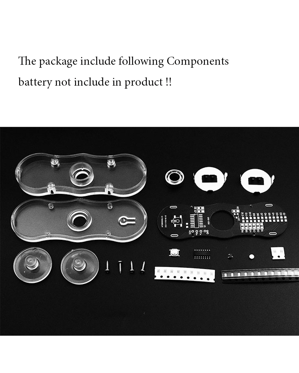 Bonatech Electronic Diy Kit Fidget Spinner Smd Welding Kit Led Fingertip Gyro With Tutorial For Soldering Subject front-2