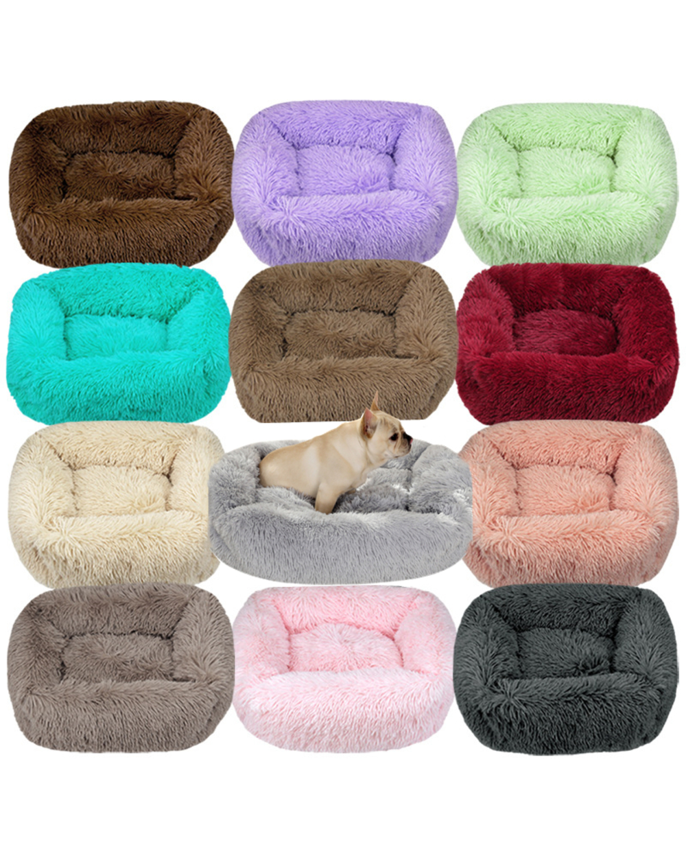 Square Large Dog Sofa Bed front-2