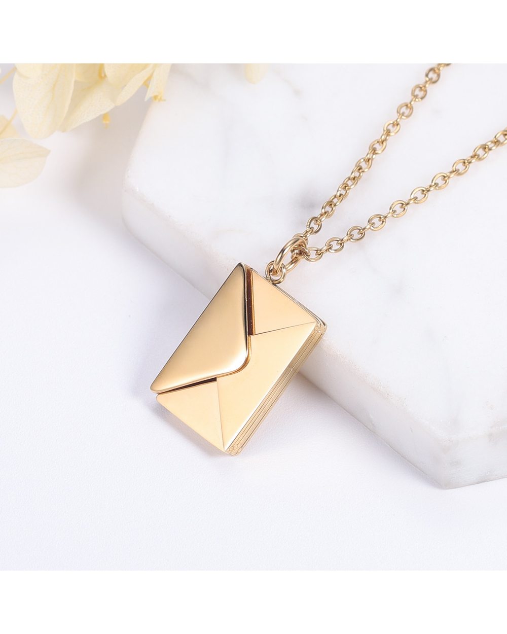 Love Letter Envelope Pendant Necklace front-0