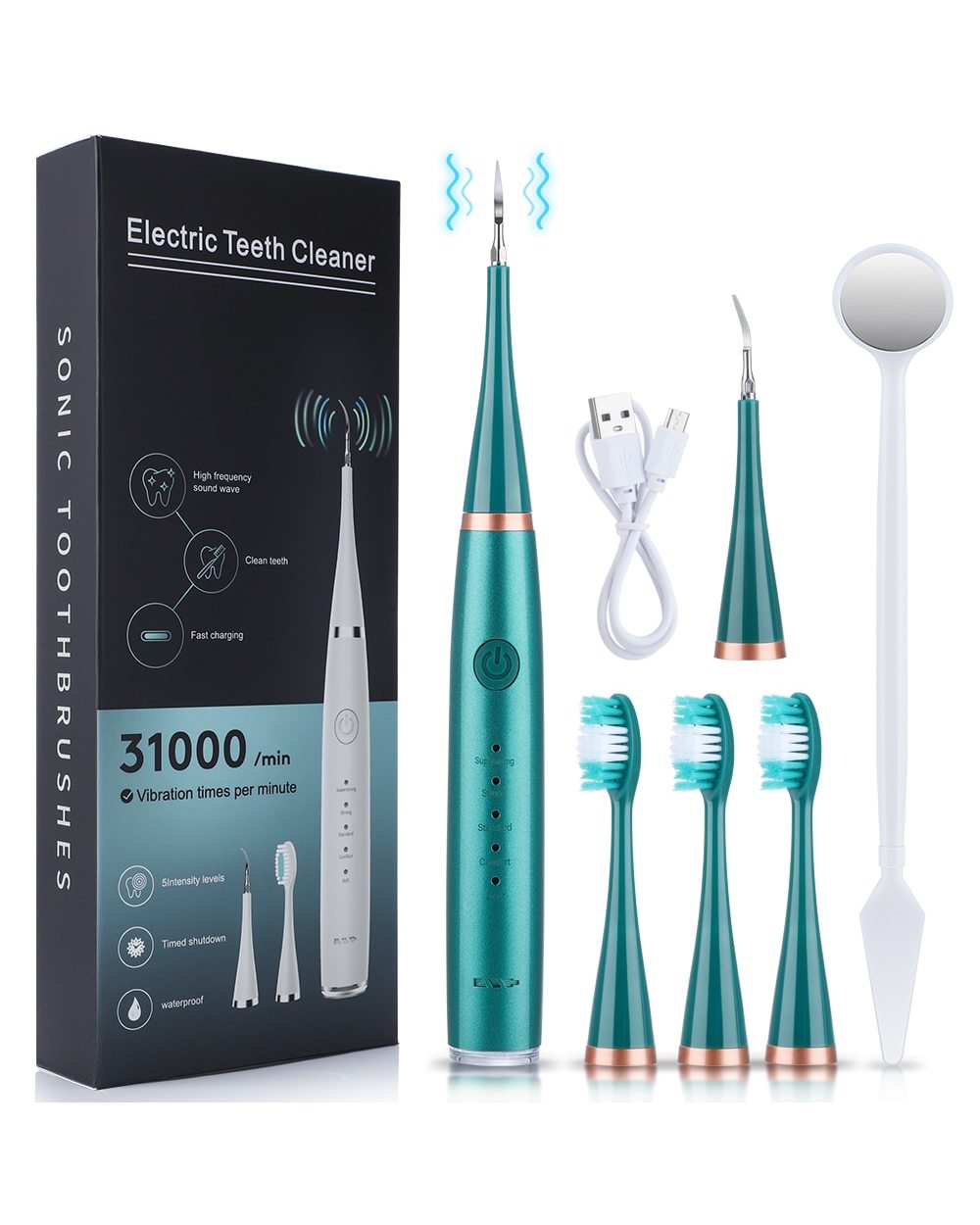 Household Electric Dental Scaler Teeth Whitening Device Teeth Cleaner Remove Dental Calculus Yellow Teeth Tartar Fresh front-5