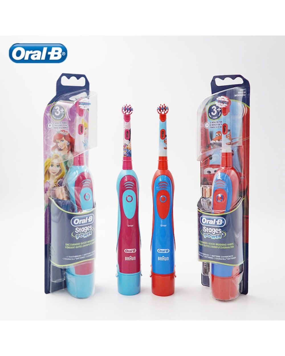 Original Oral B Electric Toothbrush For Adults Children Kids Battery Powered Rotation Type Gum Care Soft Bristles Deep front-4
