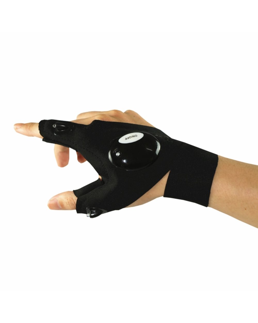 Fingerless Glove Led Flashlight Waterproof Torch Outdoor Tool Fishing Camping Hiking Survival Rescue Multi Light Tool front-4