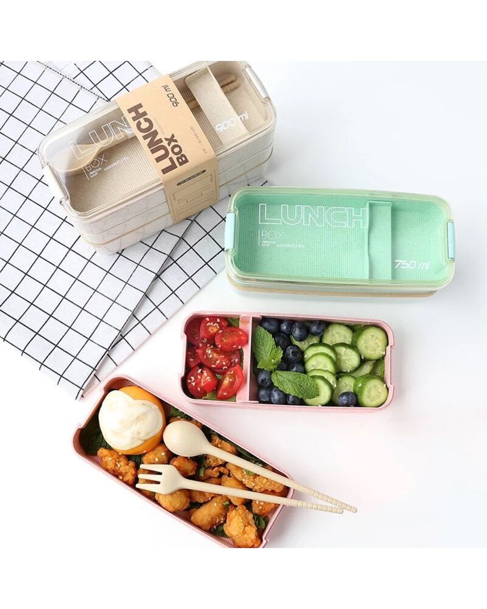 900ml Microwave Lunch Box front-2