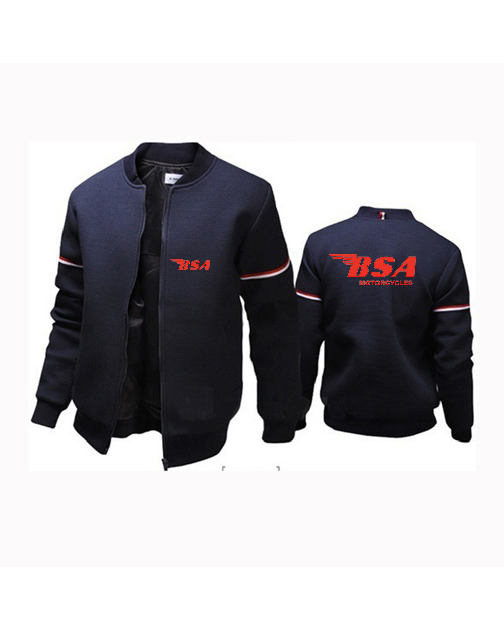 Bsa Mens New Round Neck Fight Jacket front-1