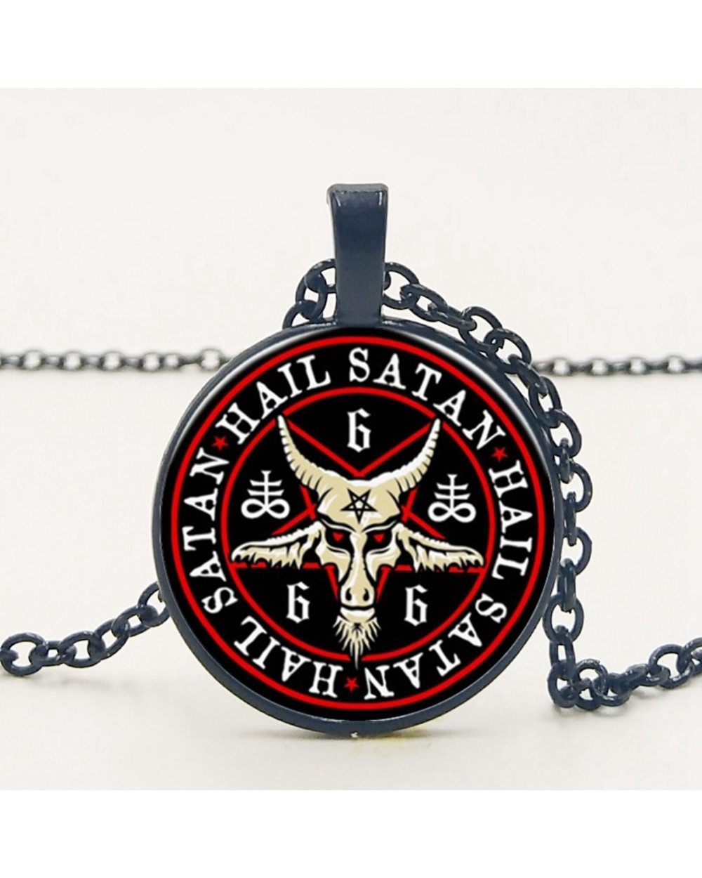 Pentagram Necklace Gothic front-1