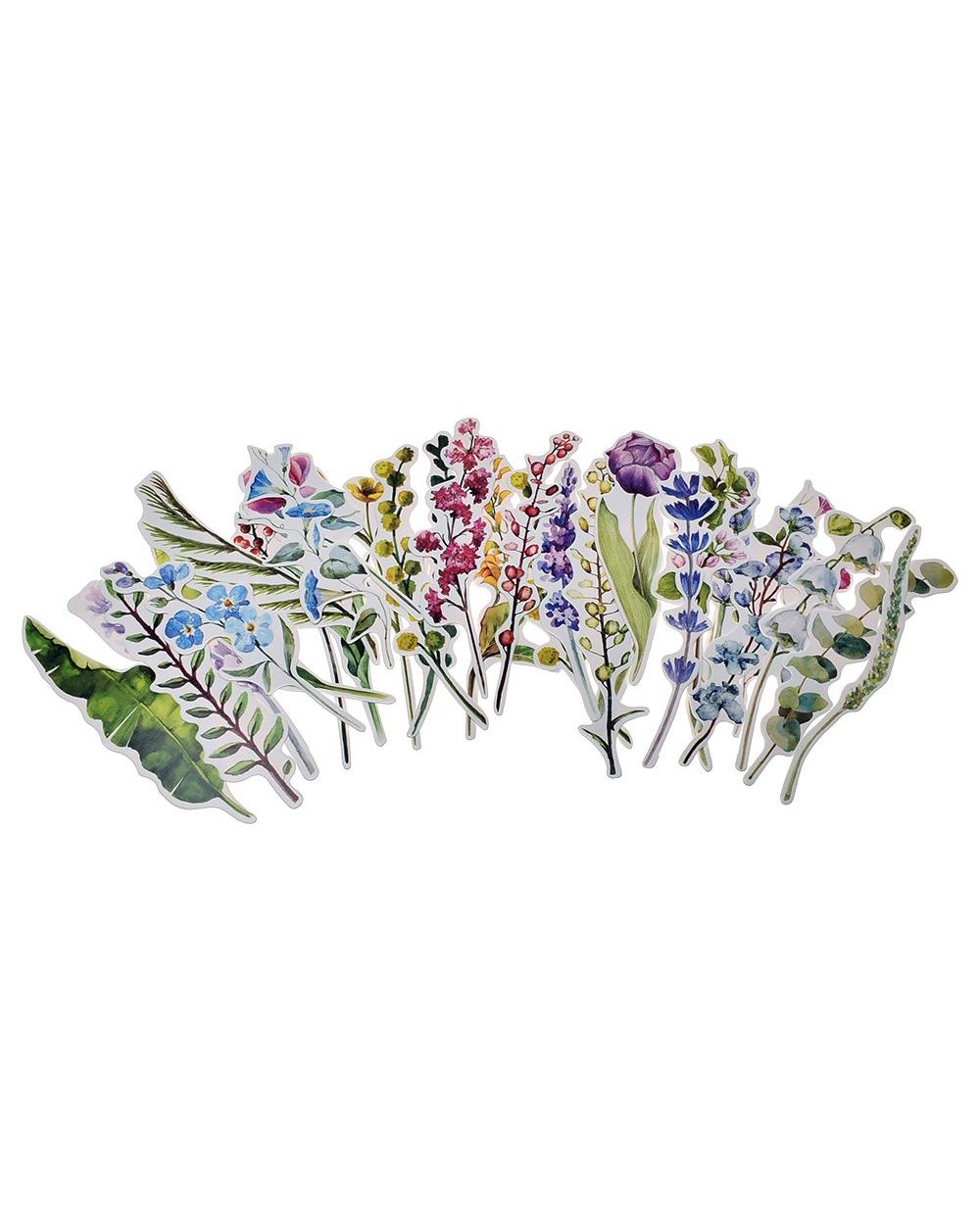 30 Pcs/Box New Plants Flower Paper Bookmark Stationery Bookmarks Book Holder Message Card School Office Supplies front-1