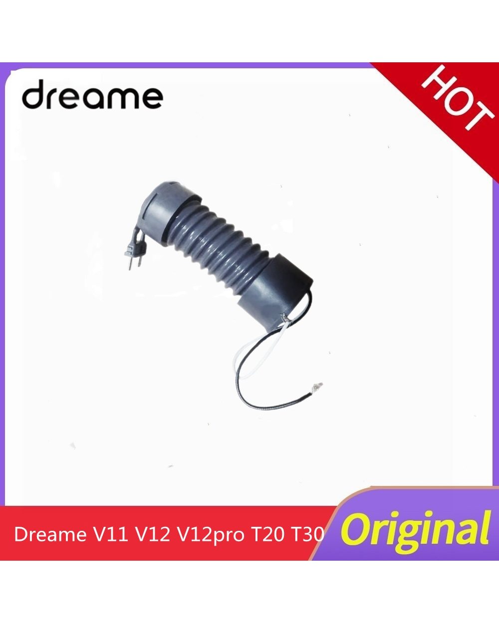 Original Dreame V11 V12 V12pro T20 T30 Handheld Vacuum Cleaner Maintenance Replacement Spare Parts Floor Brush Live Hose front-0