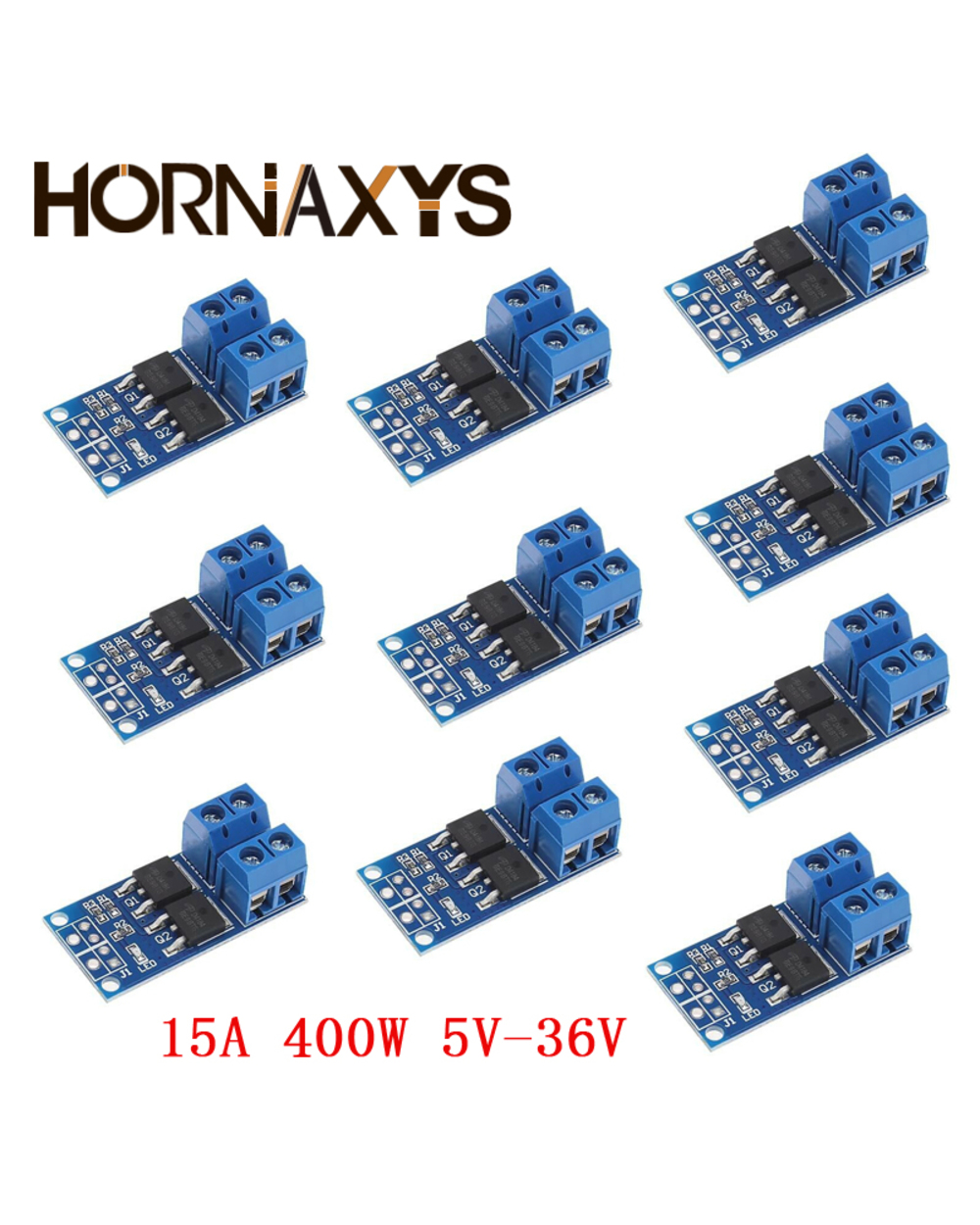 10Pcs 15A 400W Mos Fet Trigger Switch Drive Module Pwm Regulator Control Panel For Arduino Dc 5V 12V 36V front-0