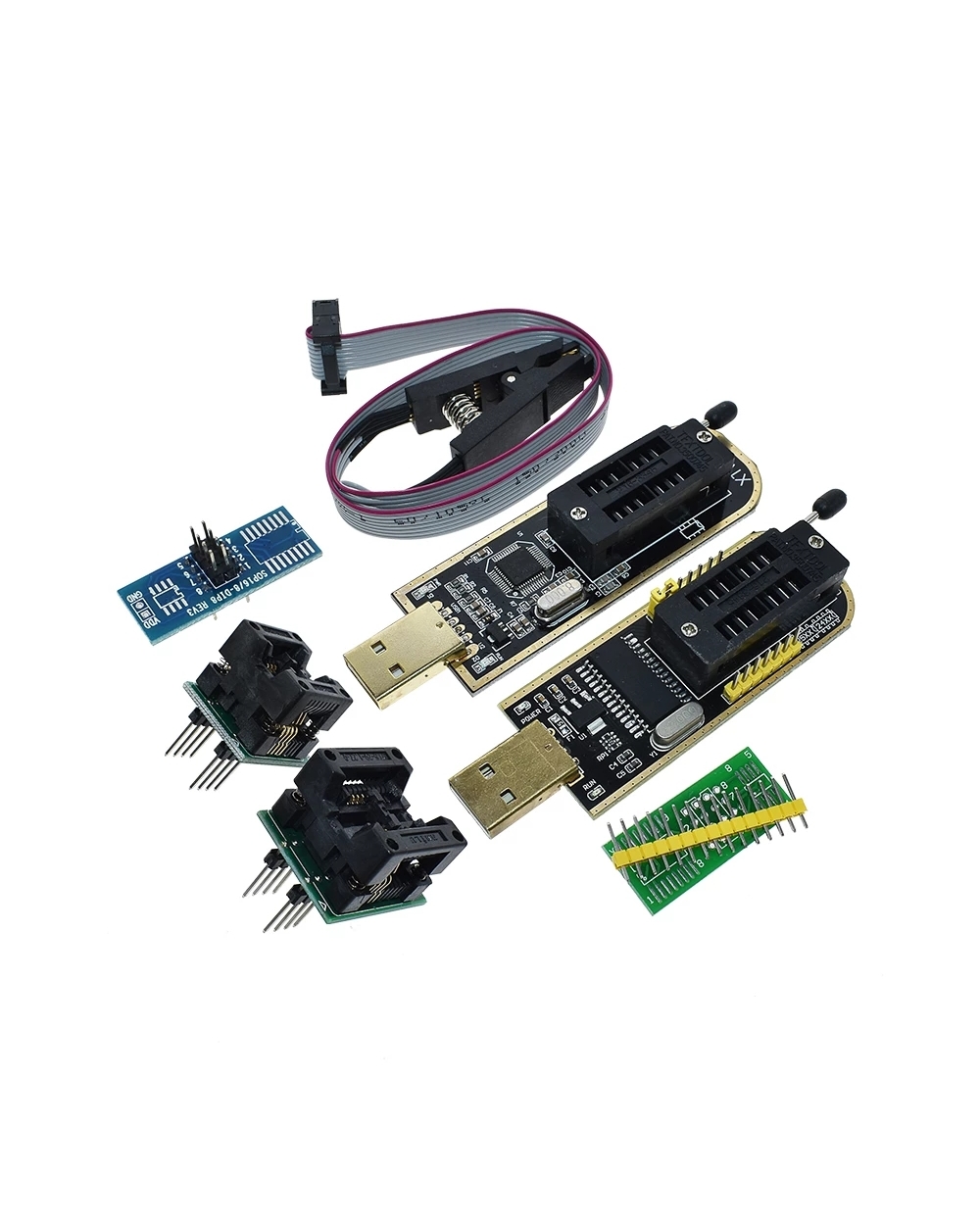 Ch341a Xtw100 24 25 Series Eeprom Flash Bios Ch341 Usb Programmer Module + Soic8 Sop8 Test Clip For Eeprom 93Cxx / 25Cx front-3