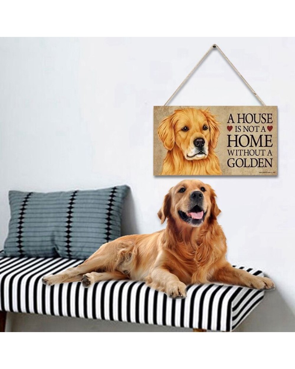 A House Is Not A Home Without A beagle Dog Hanging Tag Gift For Dog Lovers front-1