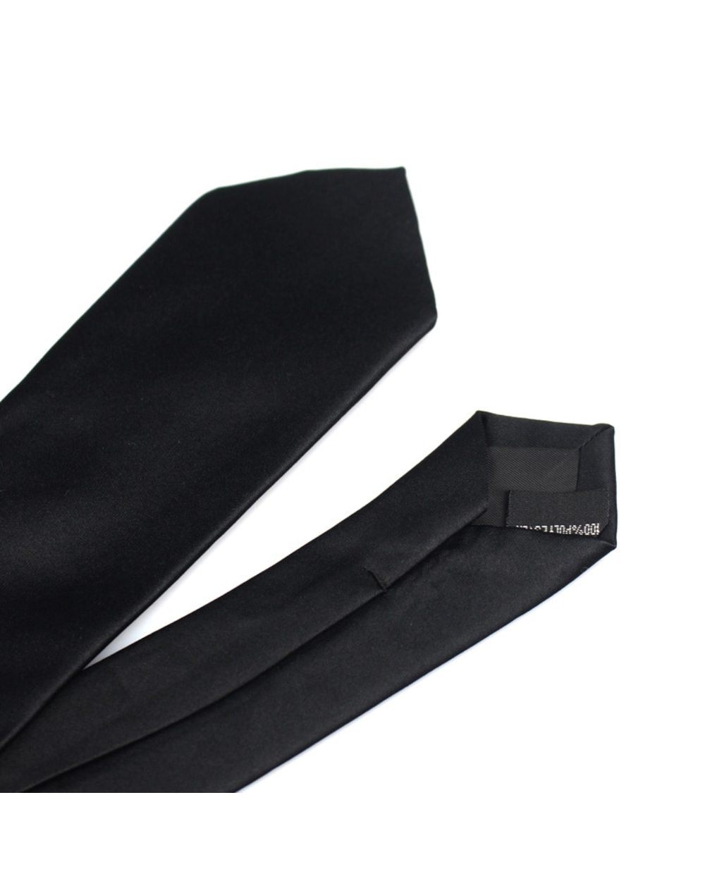 New Classic Black Ties For Men Silk Mens Neckties For Wedding Party Business Adult Neck Tie 3 Sizes Casual Solid Tie front-5