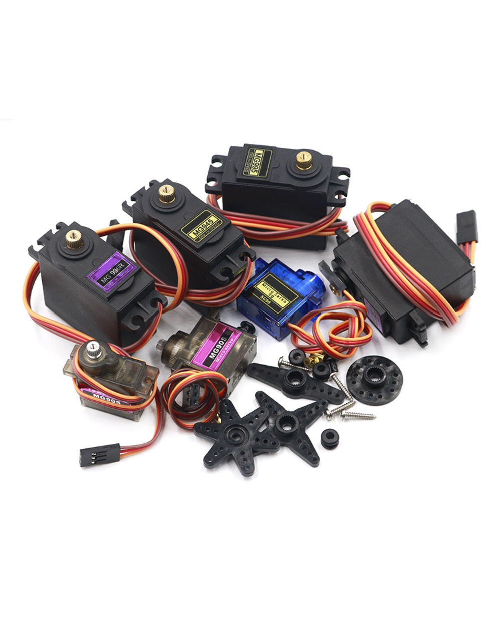Sg90 Mg90s Mg945 Mg946 Mg995 Mg996 Servo Metal Gear For Model Helicopter Boat For Arduino Uno Diy Mg946r Mg996r front-3