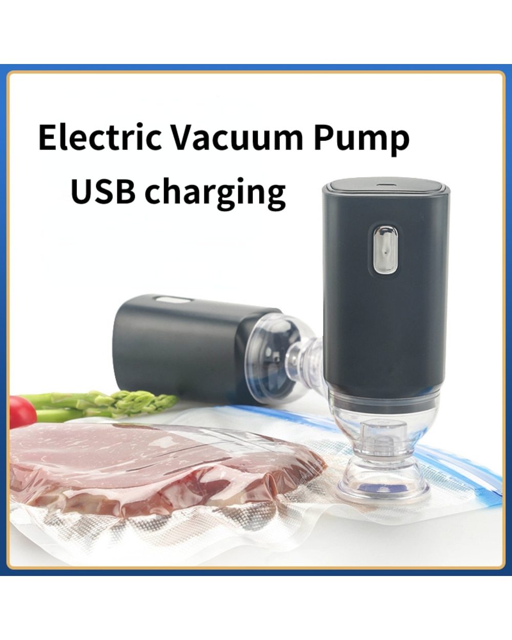 Hand Held Electric Vacuum Pump Usb Food Vacuum Compression Bag Special Electric Vacuum Pump Mini Portable Vacuum Sealer front-0