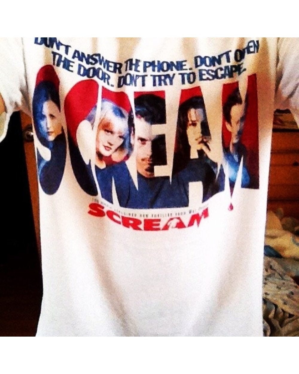 kuakuayu HJN Scream Fashion TeesDont Answer the Phonedont Open the Door Dont Try to Escape Women Tees Scream T-Shirt front-2