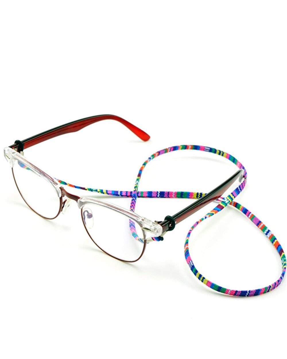Practical Eyeglass Sunglasses Cotton Neck String Cord Retainer Strap Eyewear Lanyard Holder High-End Ethnic Rope Glasse front-4