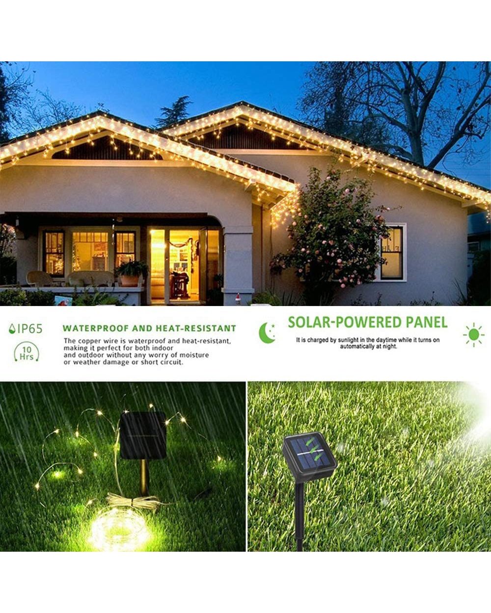 50/100/200/330 LED Solar Light Outdoor Lamp String Lights For Holiday Christmas Party Waterproof Fairy Lights Garden front-4