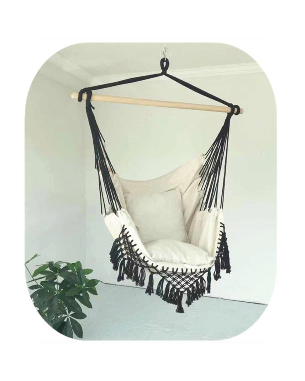 Home Garden Hanging Hammock Chair front-3
