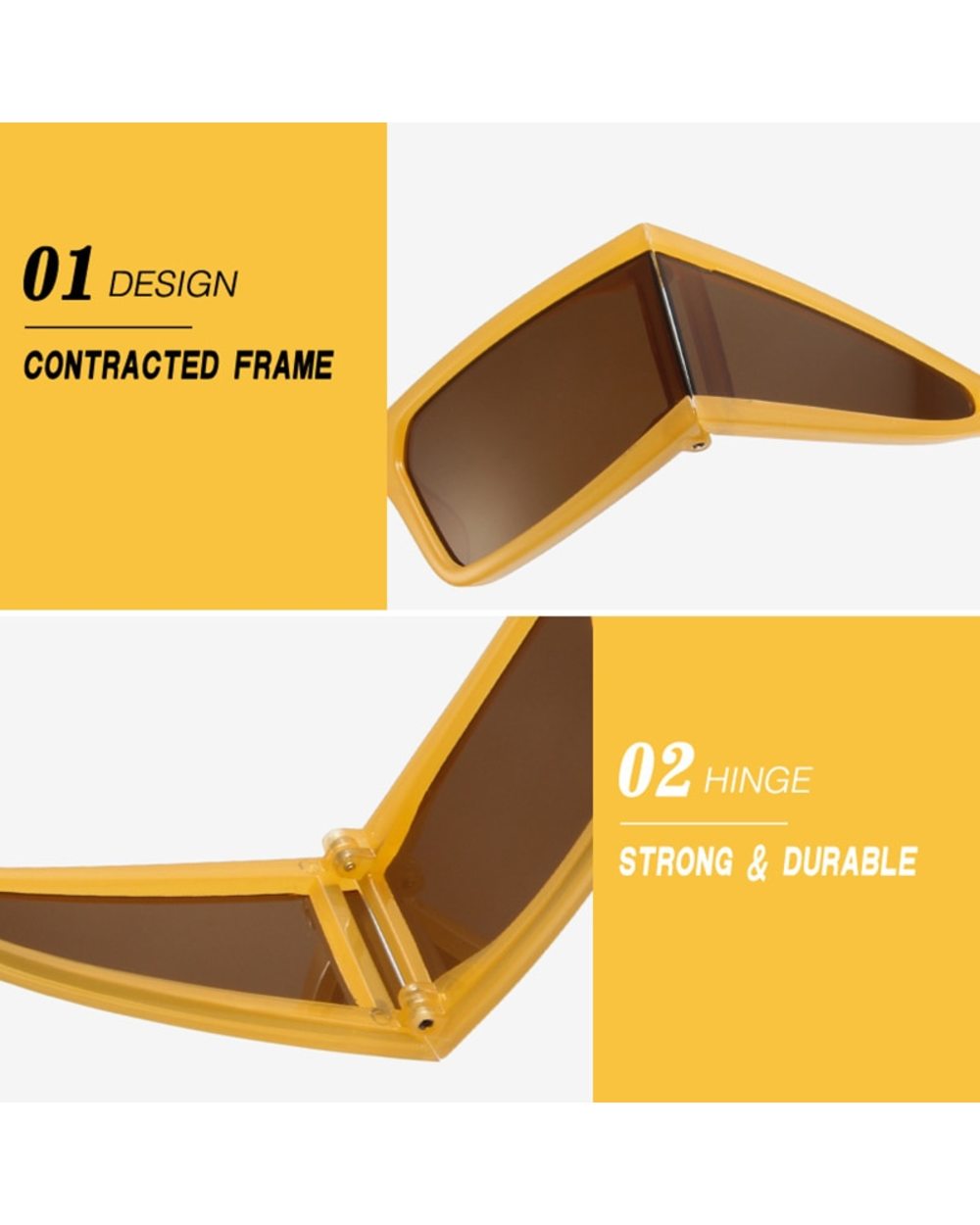Dytymj Square Punk Sunglasses Woman 2022 Retro Mirror Sunglasses Men Vintage Rectangle Hip Hop Glasses Party Gafas De S front-5