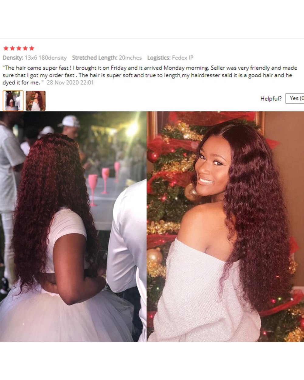 Lace Front Wig Human Hair Wigs Transparent Deep Wave Burgundy 99J Kinky Curly Wig Pre plucked Bleached Knots Wig front-5