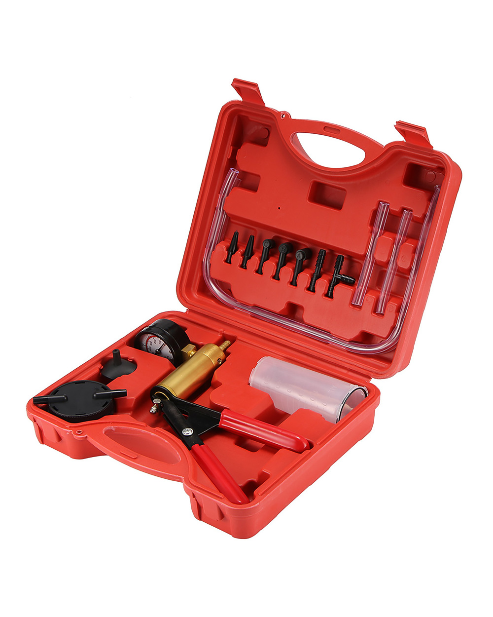 Hand Held Brake Bleeder Tester Set Vacuum Pump Car Motorbike Self Vacuum Pump Kits Brake Bleeder Screw Adapter High Qua front-0