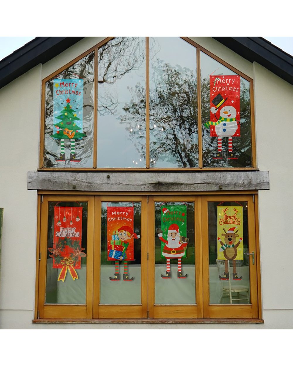 Merry Christmas Banner Christmas Decorations for Home Outdoor Store Banner Flag Pulling 2022 Navidad Natal Banner front-3